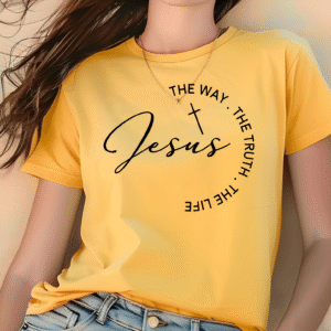 Jesus "The Way, The Truth, The Light" Casual Soft Tshirt